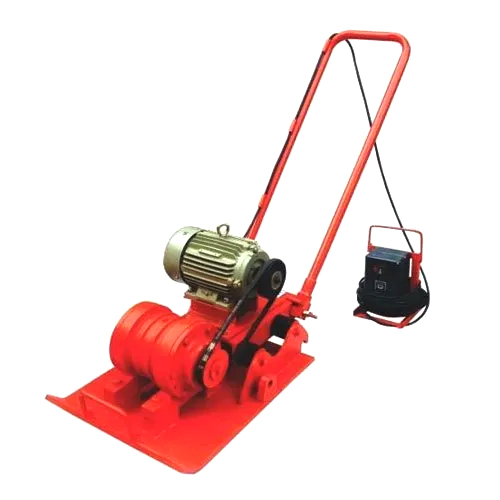 Orange Able AVC 40 - 5 Ton Plate Compactor, 20"x27" Compaction Plate Size, 5HP Electric Motor, 3000 kg Impact Force, 2000 p/min Vibration Frequency, 65 ft/min Travel Speed, 180 kg Weight, Orange Finish