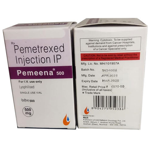 पेमेट्रेक्सेड द्वारा इंजेक्शन के लिए 500mg