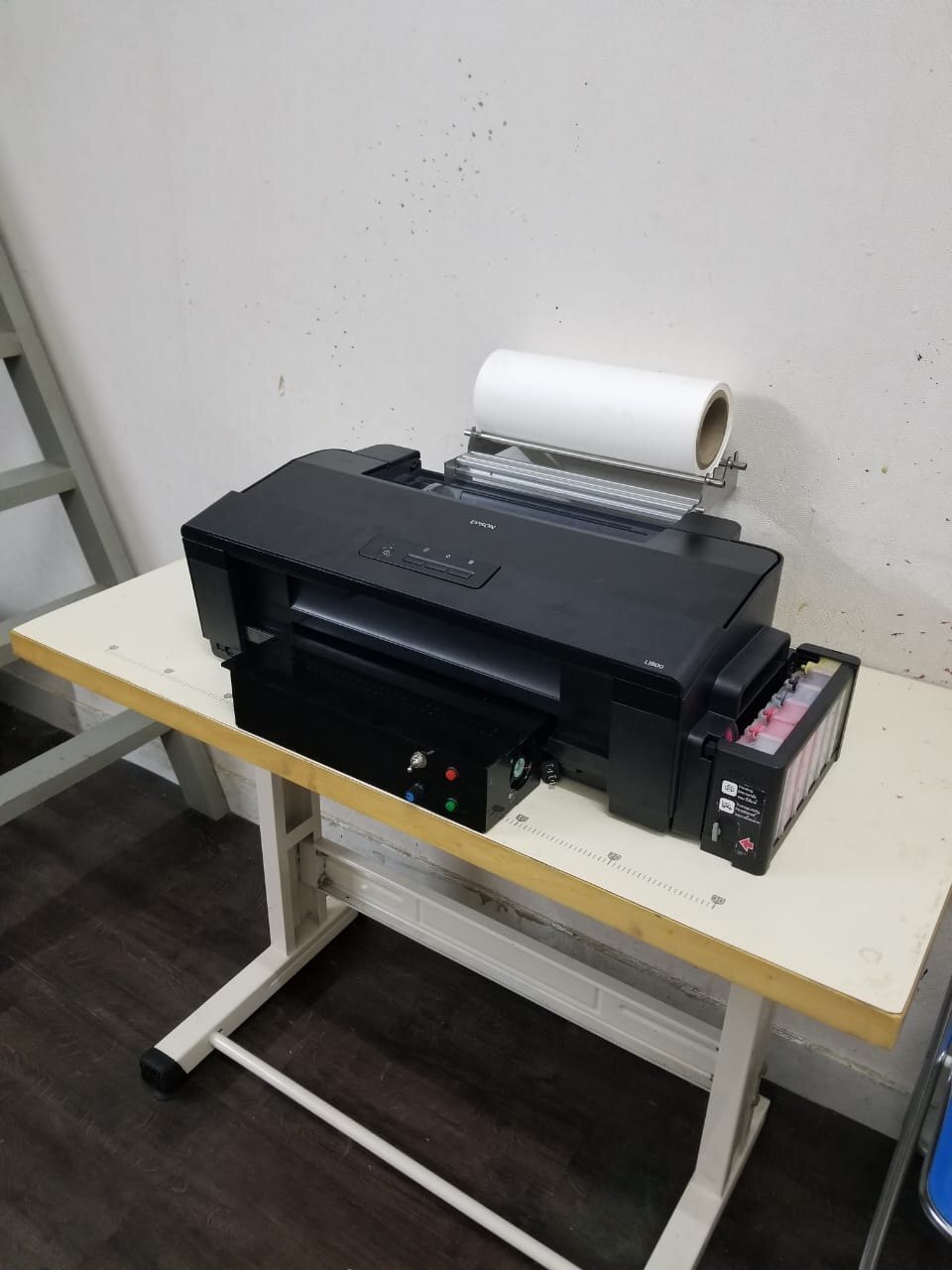 Dtf L1800 Roll To Roll With White Ink Circulation - Color: Black