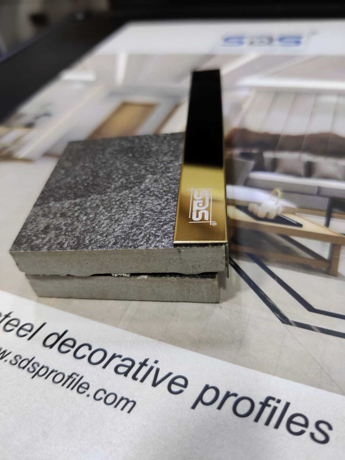 Stainless Steel Decorative T Profile - Grade 304, Available Sizes T6mm To T50mm, Elegant Pvd Coating