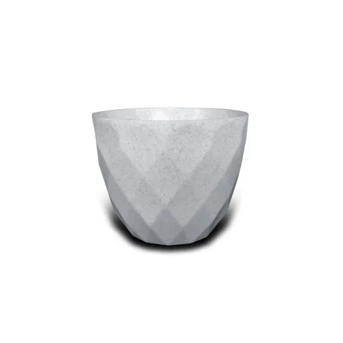 Sapphire Plastic Pot - Color: White