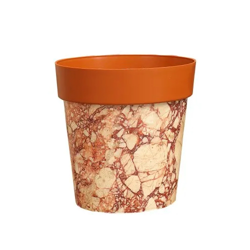 Sole Emperador Plastic Pot - Color: Brown