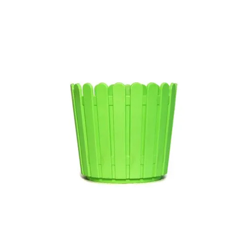 Green Plastic Pot - Dimensions: 10X12 Inch (In)