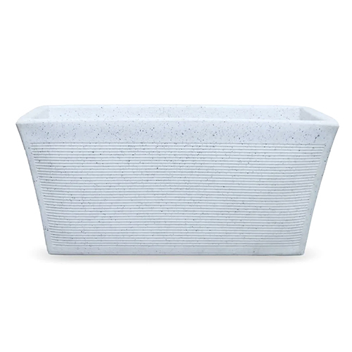 Vetro Window Roto Plastic Planter - 24 x 11 x 11 Inch | White, Durable Plastic Material for Garden Use