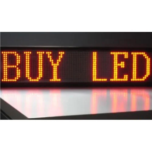 Acrylic LED Board - Variable Dimensions , Orange Color | Wall Mounted Design for Retail Advertising Signage