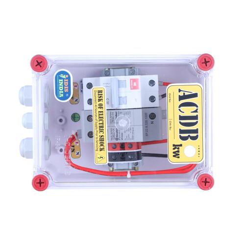 Single Phase Acdb 1 To 6 Kw Mcb Spd Std - Color: Transparent
