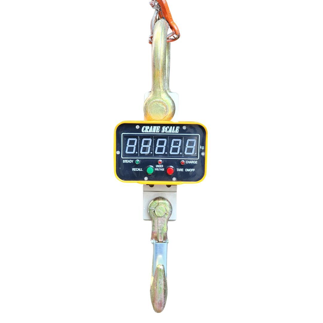 Yellow Digital Crane Scale With Wireless Remote Control 10 Ton