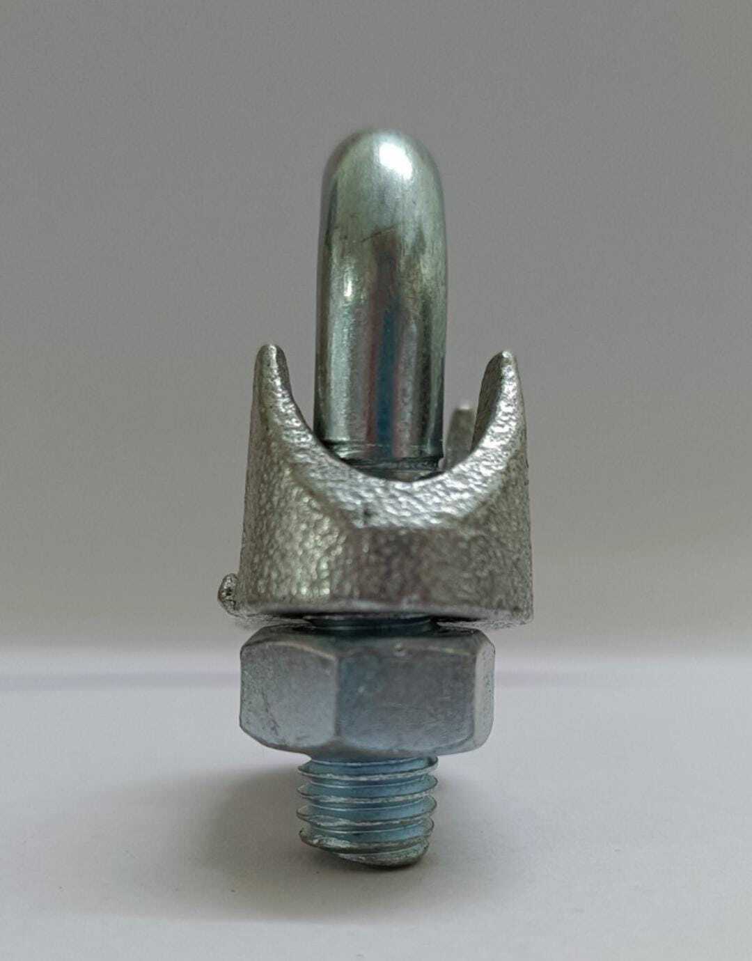 Ss304 Wire Rope Clamp Jis Type - Stainless Steel, 3mm To 20mm Wire Diameter | Silver Color, Ideal For Fencing, Fishing, Industry, And Machinery