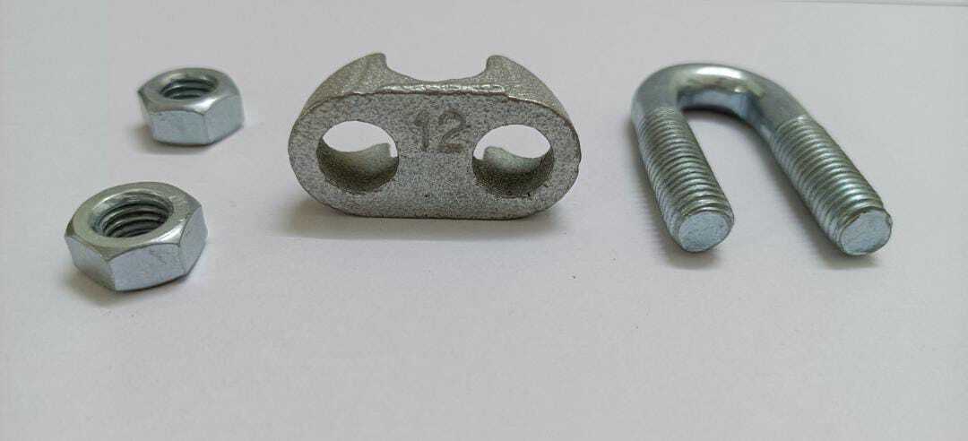 Ss304 Wire Rope Clamp Jis Type - Stainless Steel, 3mm To 20mm Wire Diameter | Silver Color, Ideal For Fencing, Fishing, Industry, And Machinery