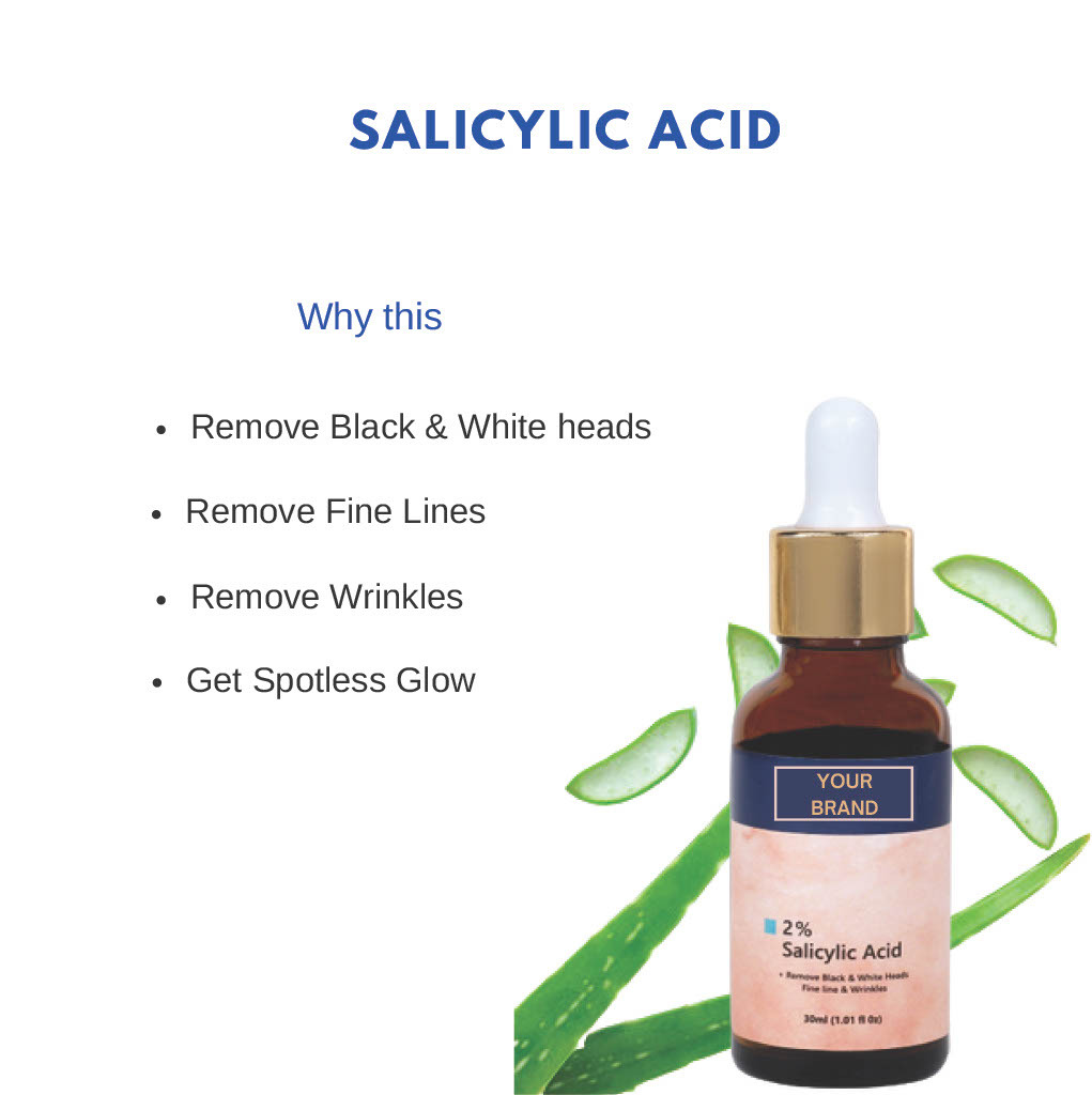 Salicylic Acid Face Serum - Liquid, Herbal Ingredients | Suitable For All Skin Types, 2% Concentration For Daily Use, 24 Months Shelf Life