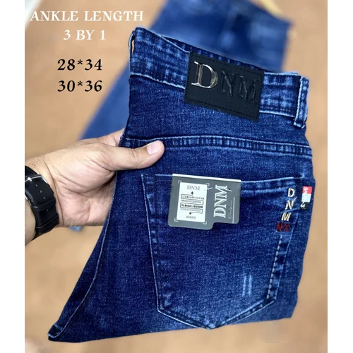 Men Denim Jeans - High-Quality Denim, Regular Fit Sizes 28-36, Classic Blue | Washable, All-Season Versatility
