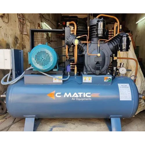 Blue Air Cooled Air Compressor