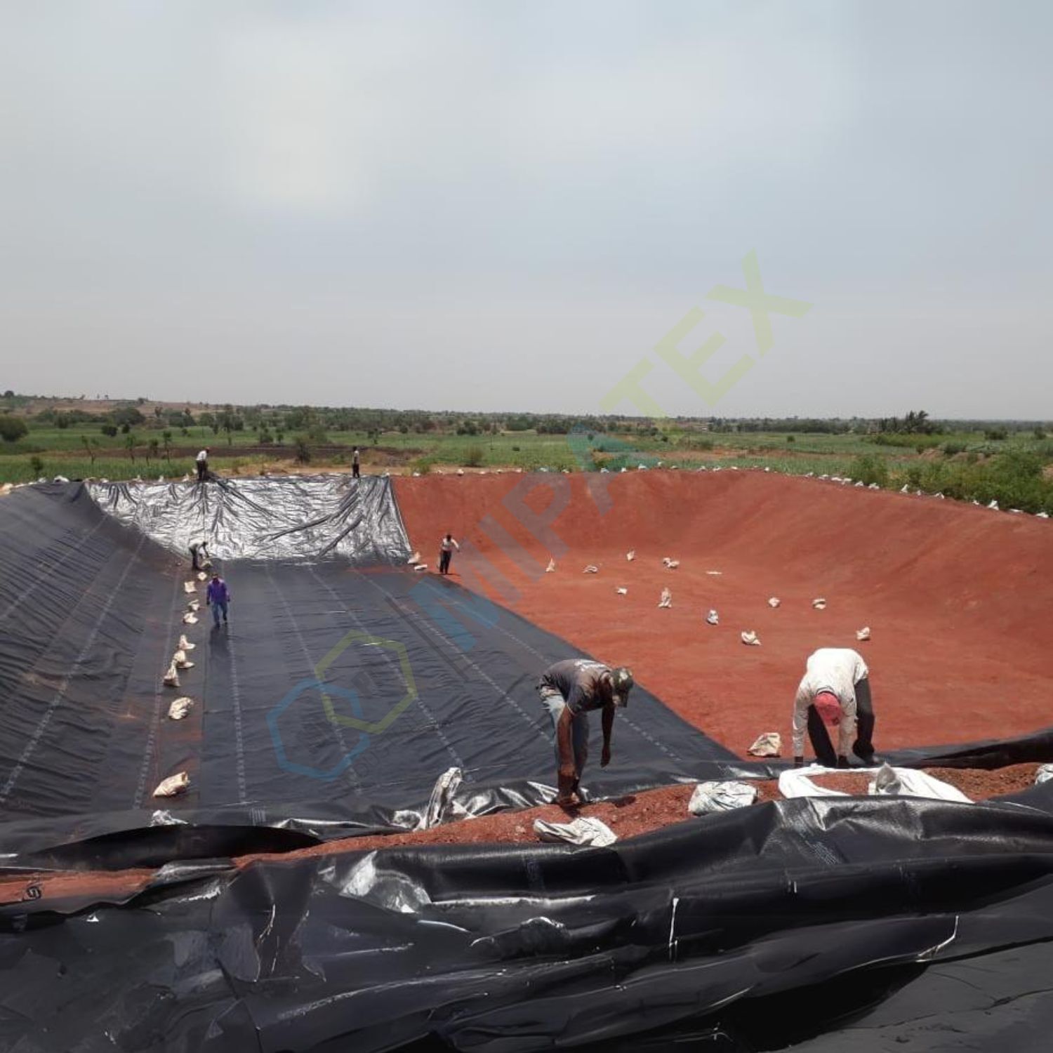 Mipatex Hdpe Geomembrane 500 Micron Pond Liner Farm Pond Shet Tale Diggi Khet Talab