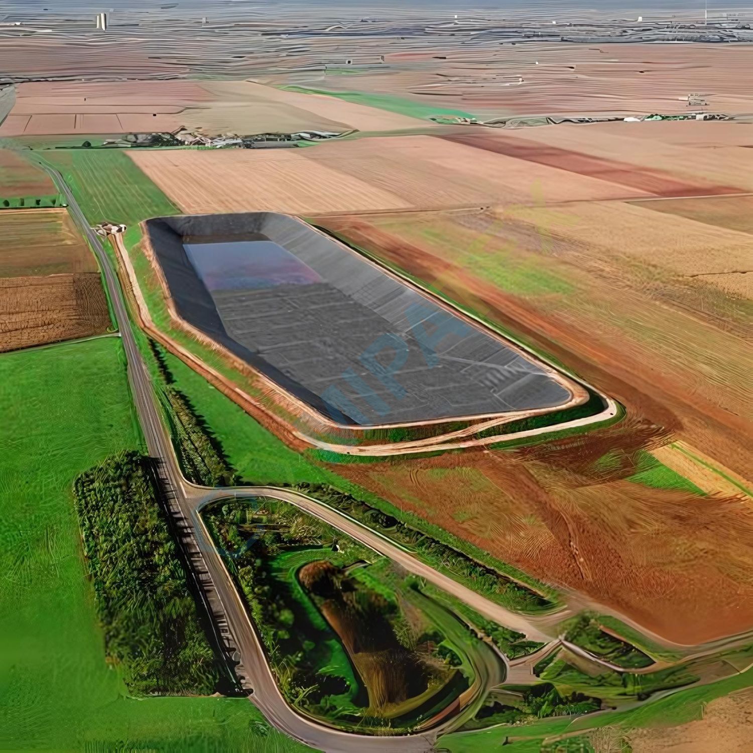 Mipatex Hdpe Geomembrane 500 Micron Pond Liner Farm Pond Shet Tale Diggi Khet Talab