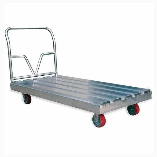 Stainless Steel Heavy Duty Platform Trolley - Robust Design For Efficient Load Transport | Versatile For Industrial And Commercial Applications