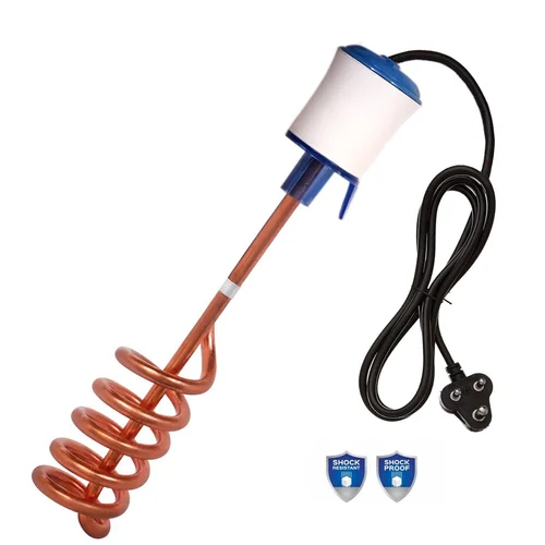 2000W Copper Immersion Rod - Copper Heating Elements, 8x37x8 cm, Weight 420 g, Industrial Use, White Color, Warranty Included