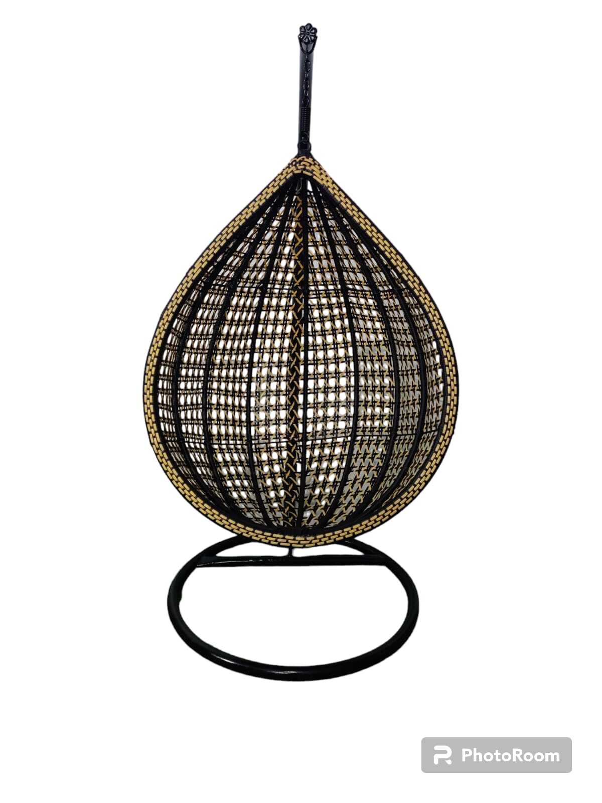 Single Seater Rattan & Wicker Swing - Application: Garden
