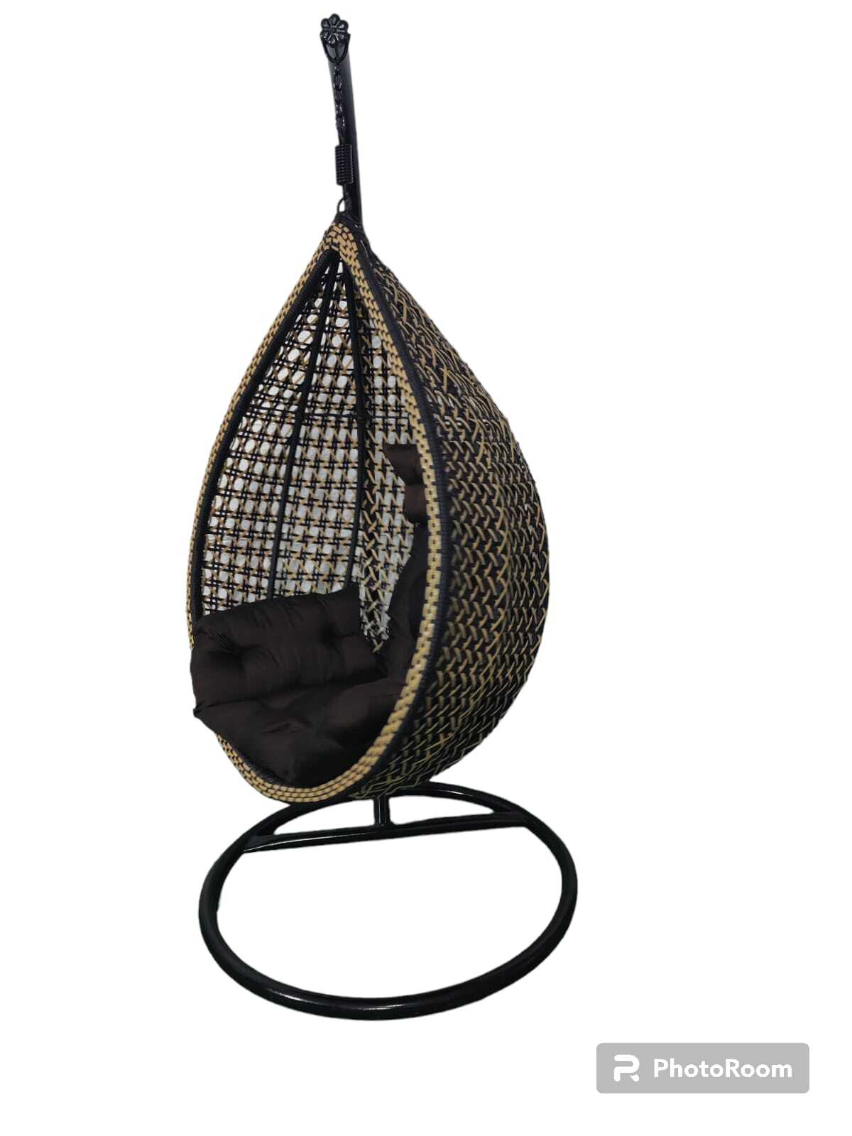 Single Seater Rattan & Wicker Swing - Application: Garden