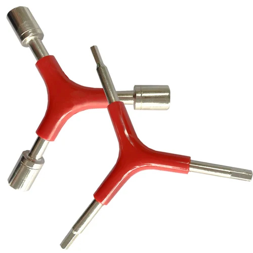 SS Triangular Panna - High-Quality Steel, Various Sizes, Silver and Red | Durable Tool for Accessing Tight Corners and Industrial Use