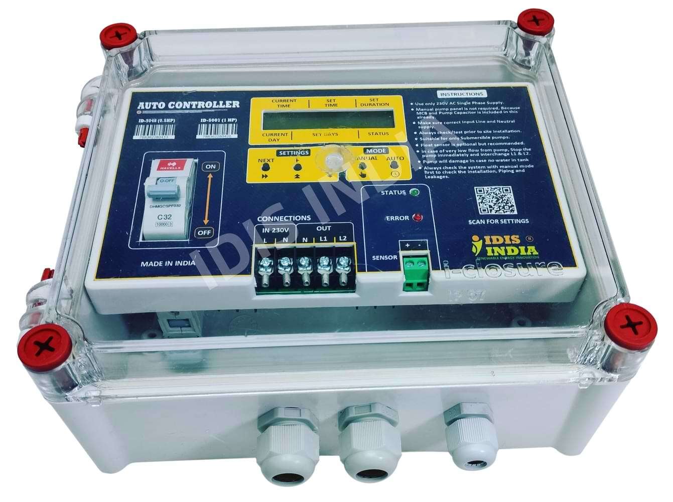 Panel Cleaning Timer 1 Hp Without Sensor