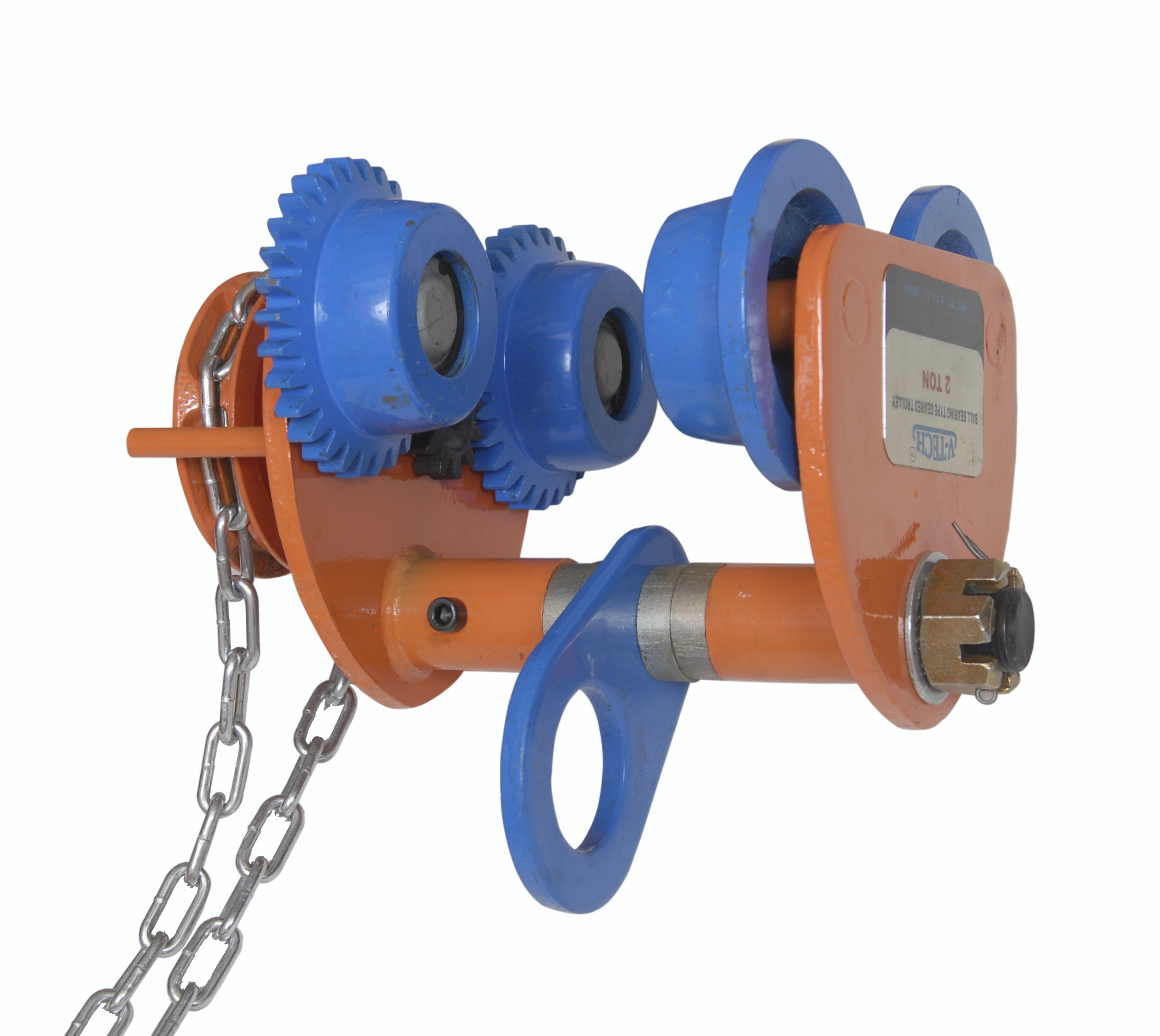Easy To Operate Liftit Geared Mono Rail Trolley For Chain Pulley Blocks