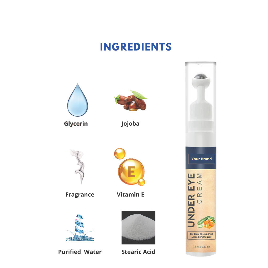 Under Eye Cream - Herbal Formula, 24 Months Shelf Life | Reduces Dark Circles, Puffiness, Fine Lines, Deep Moisture & Hydration