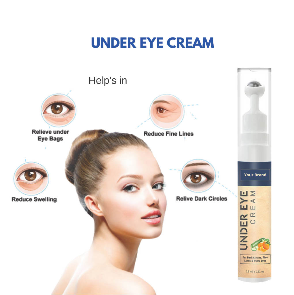 Under Eye Cream - Herbal Formula, 24 Months Shelf Life | Reduces Dark Circles, Puffiness, Fine Lines, Deep Moisture & Hydration