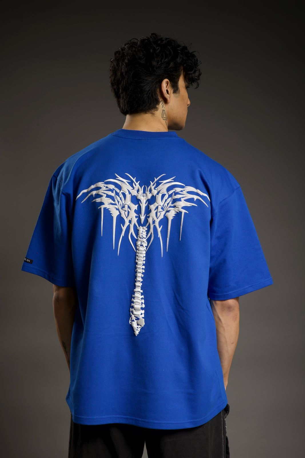 Over Size T-shirt - 100% Cotton, Available In Sizes Xs To Xxl, Color: Blue | Creative Prints, Lightweight, Breathable, Custom Tag & Label