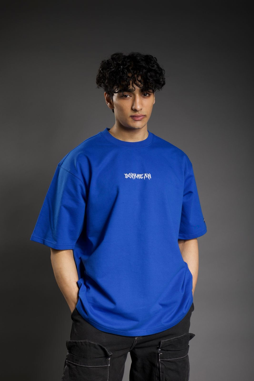 Over Size T-shirt - 100% Cotton, Available In Sizes Xs To Xxl, Color: Blue | Creative Prints, Lightweight, Breathable, Custom Tag & Label