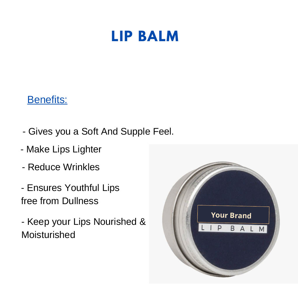 Lip Balm - Herbal Formula | Safe, Smooth Texture, Unisex, 24-month Shelf Life, All Skin Types