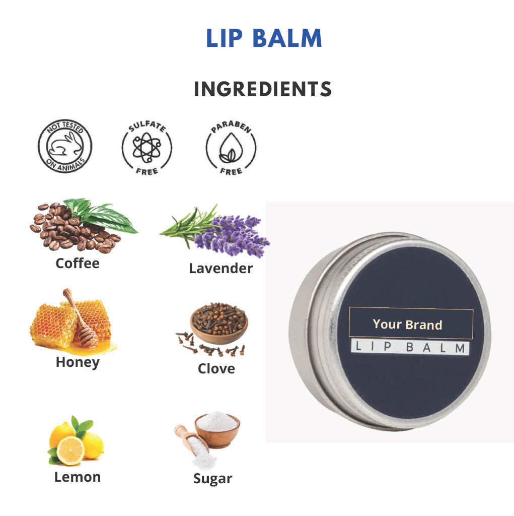 Lip Balm - Herbal Formula | Safe, Smooth Texture, Unisex, 24-month Shelf Life, All Skin Types