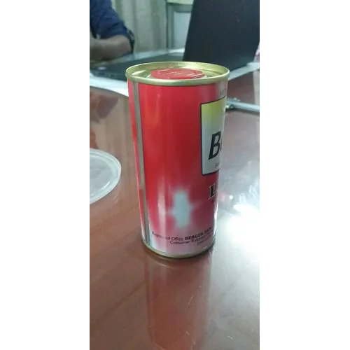 Oil Tin Container - Tinplate, 175 mm dia x 65 mm height, Red Color, Round Shape, Storing Cakes, Cookies & Cashews, Packaging Capacity 1 Kg to 5 Kg
