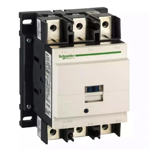 Schneider Lc1d150 Power Contactor - 600 Volt Rated, Industrial Application, White Color, Warranty Included