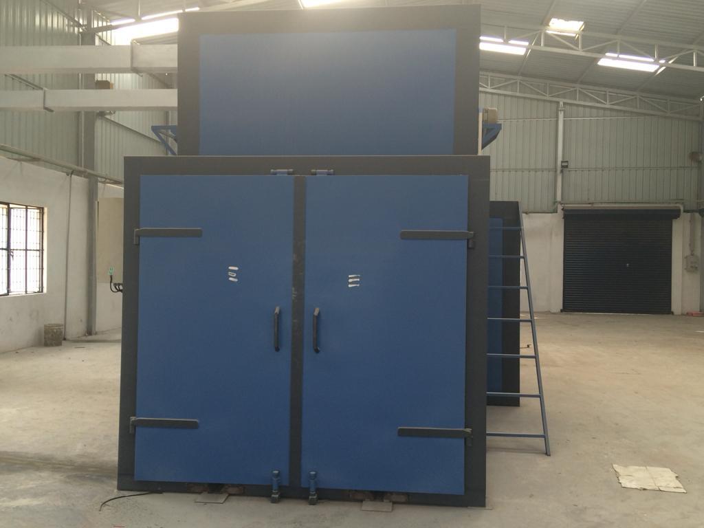 Powder Coating Oven - Steel, 10x5x3 M, 30 Kw Power, 200â°c Temperature Range, 500 Kg/hr Capacity | Industrial Use For Metal Parts, Ce Certified