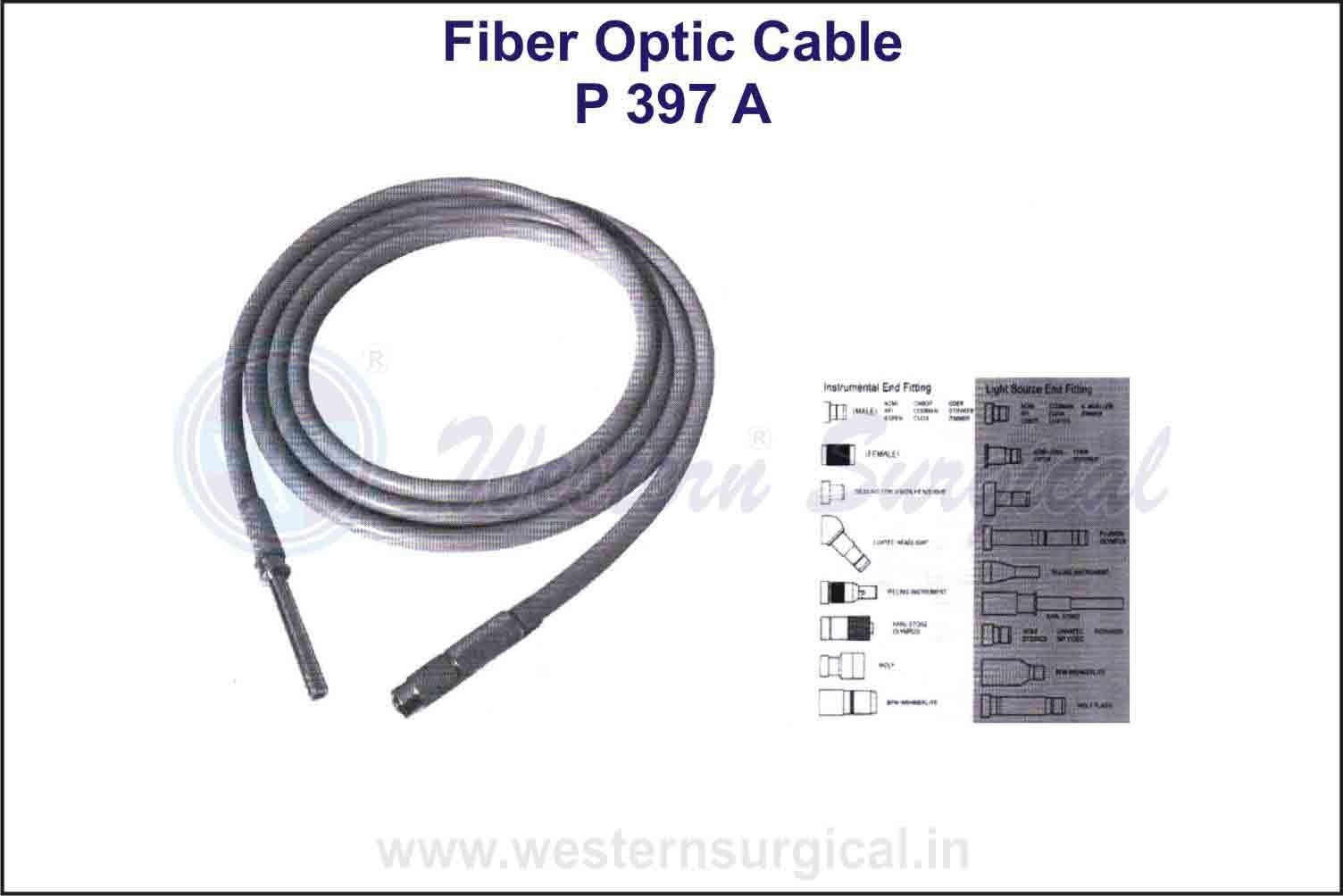 Fiber Optic Cable P 397 A - Color: Gray