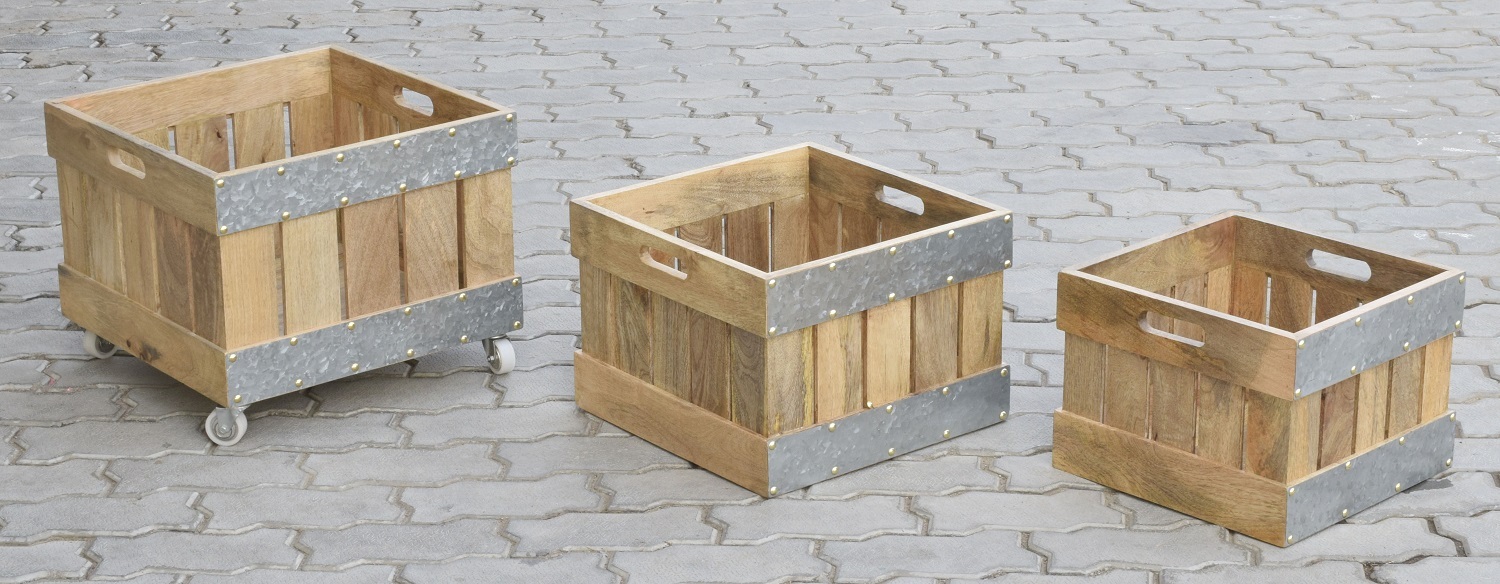 Set Of 3 Wooden New Design Caddy