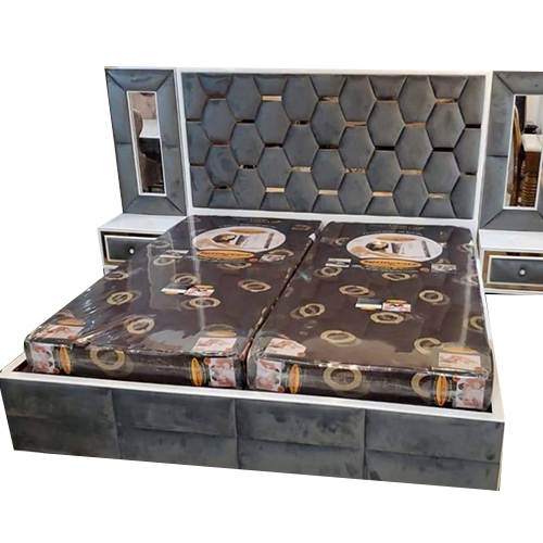 Handmade Wooden Designer Double Bed