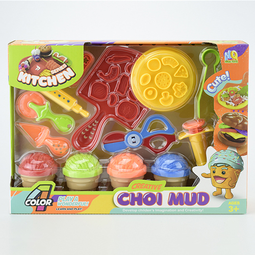 Artificial Play Dough Pizza Toys Set