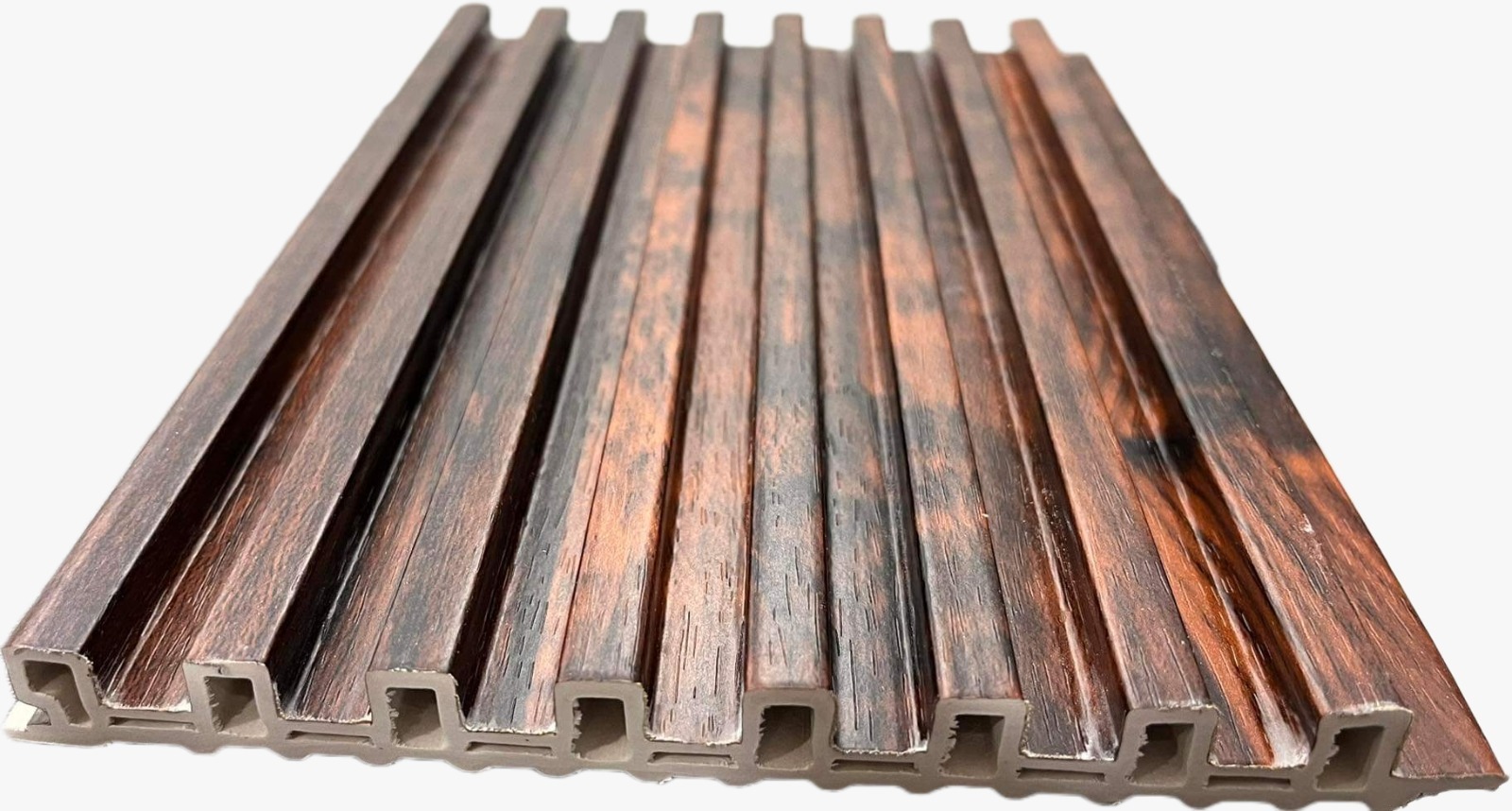 Wpc Louvers Panel 8 Groove - Wpc Material, 2900mm X 160mm X 17mm Size, Over 50 Color Options Available, Rectangular Shape, Lightweight 3.8kg