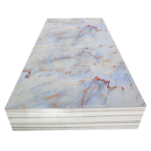 Marble Uv Sheet - Polygranite, 8x4 Feet, 2.5 Mm Thick - Over 50 Decorative Colors Available