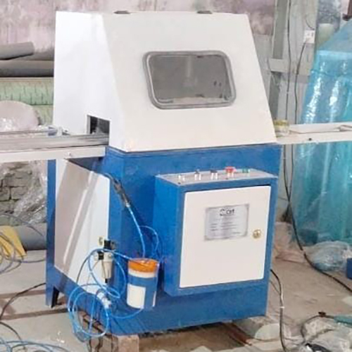 Heavy Duty Automatic UPVC & Aluminium Cutting Machine - 500 mm Blade Size, Blue Color, Full Automatic Function, 800 kg Weight, 220 Volt Voltage, 1 Year Warranty