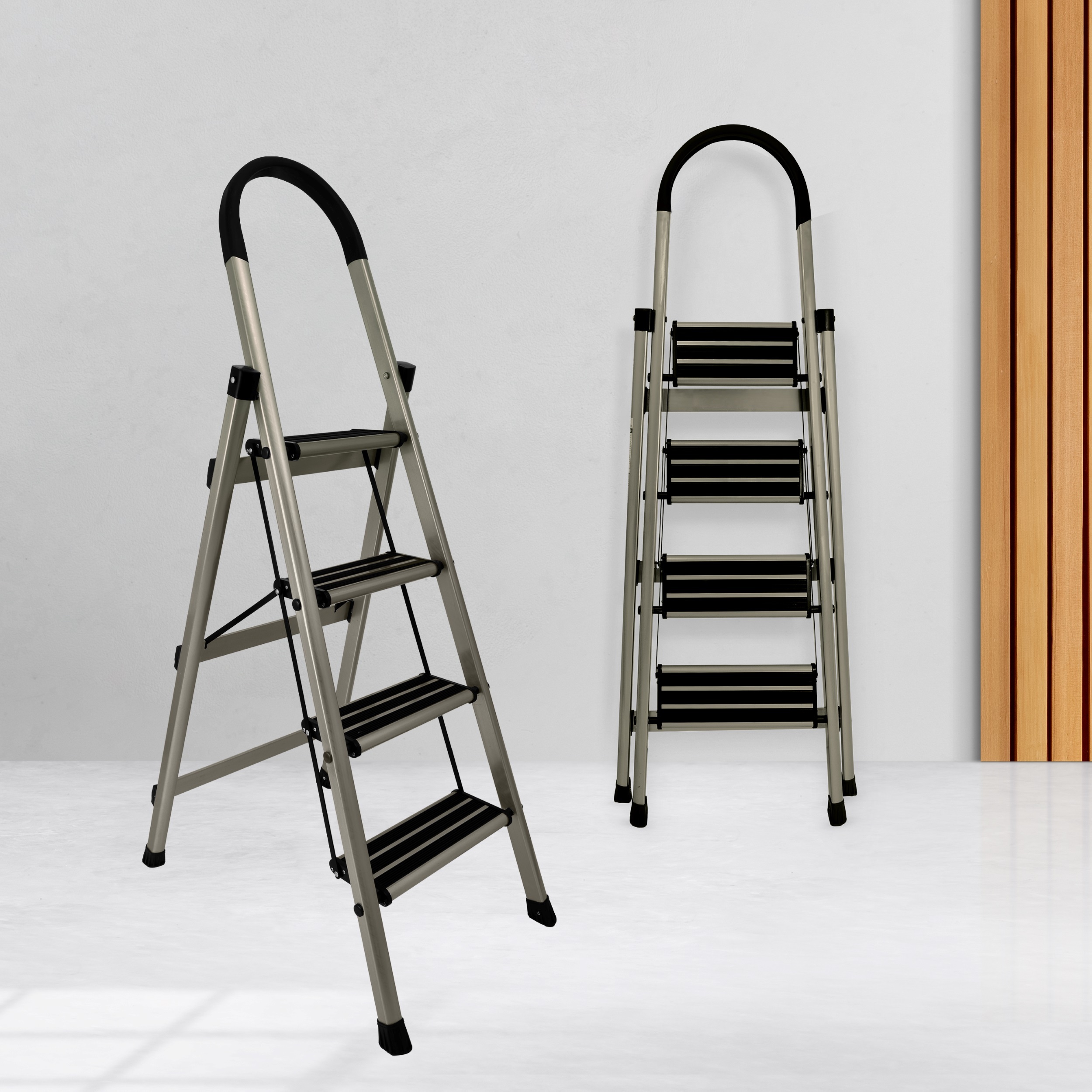 Aluminium Premium Gold 4 Step Ladder - Feature: High Quality