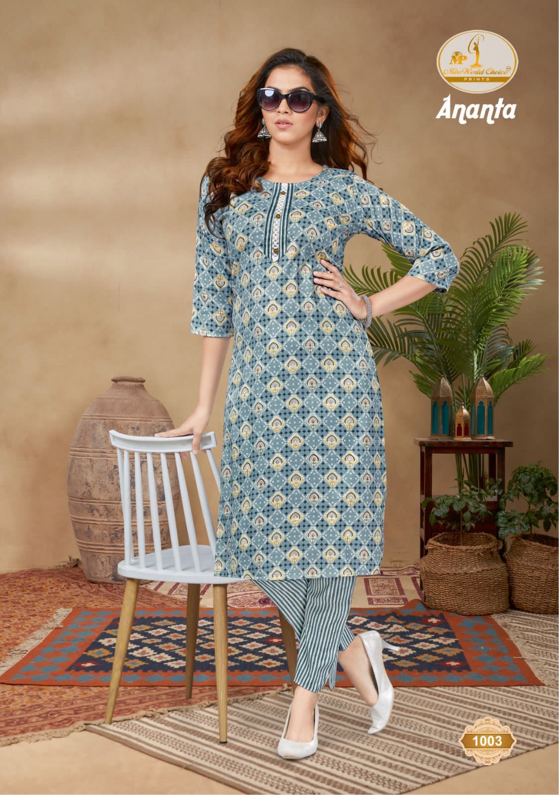 Miss World Ananta Vol-1  Kurti With Pant