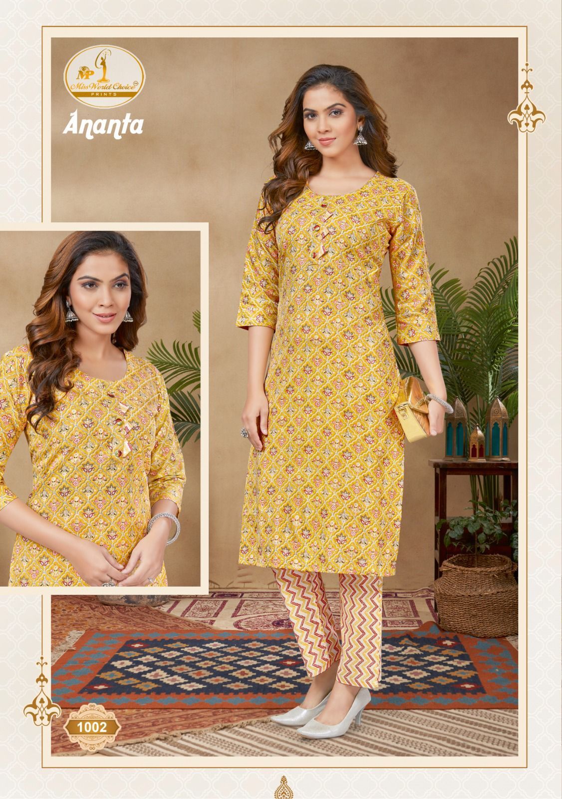 Miss World Ananta Vol-1  Kurti With Pant