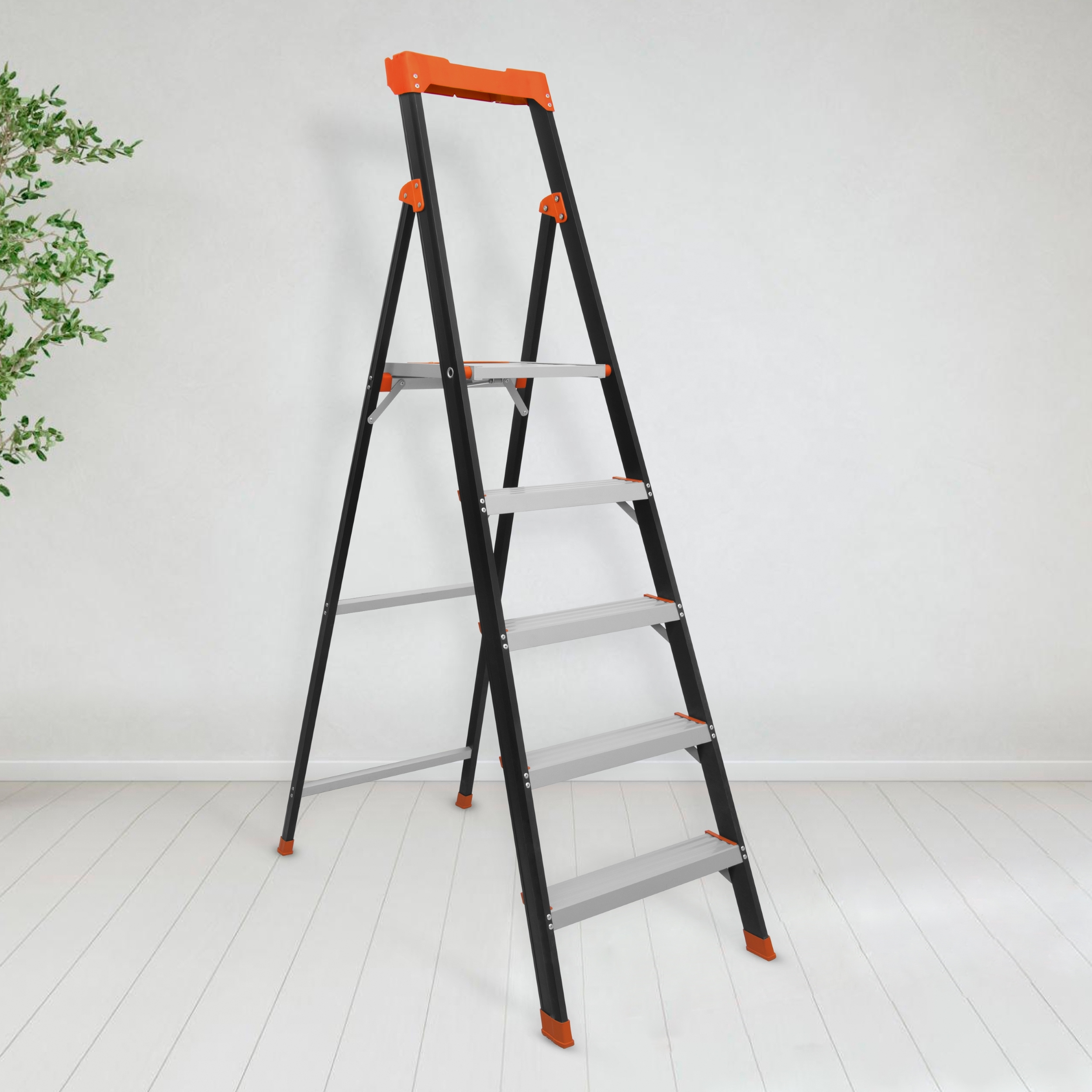 Blackbourne 5 Step Ladder - Feature: Heavy Duty