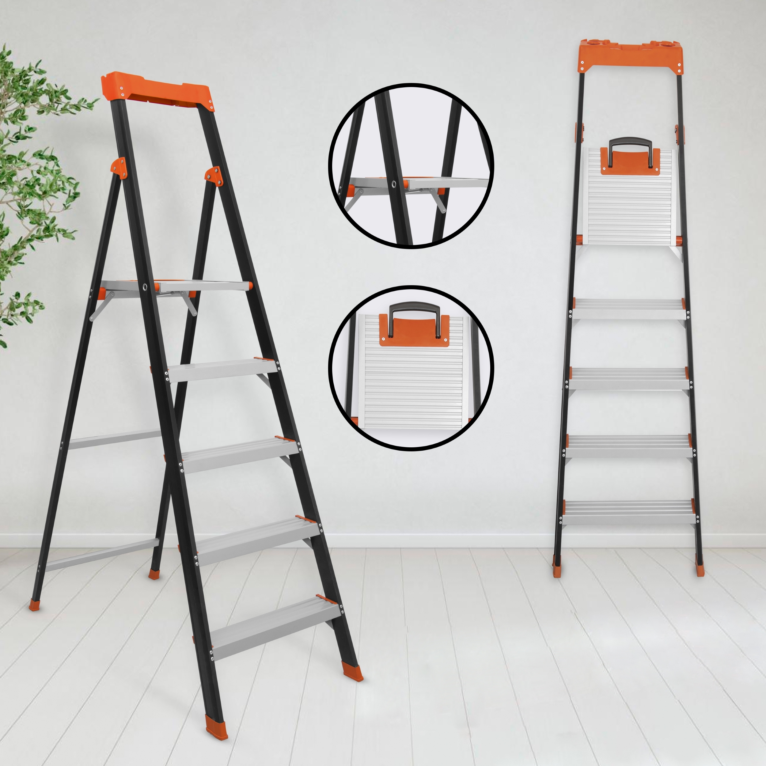 Blackbourne 5 Step Ladder - Feature: Heavy Duty