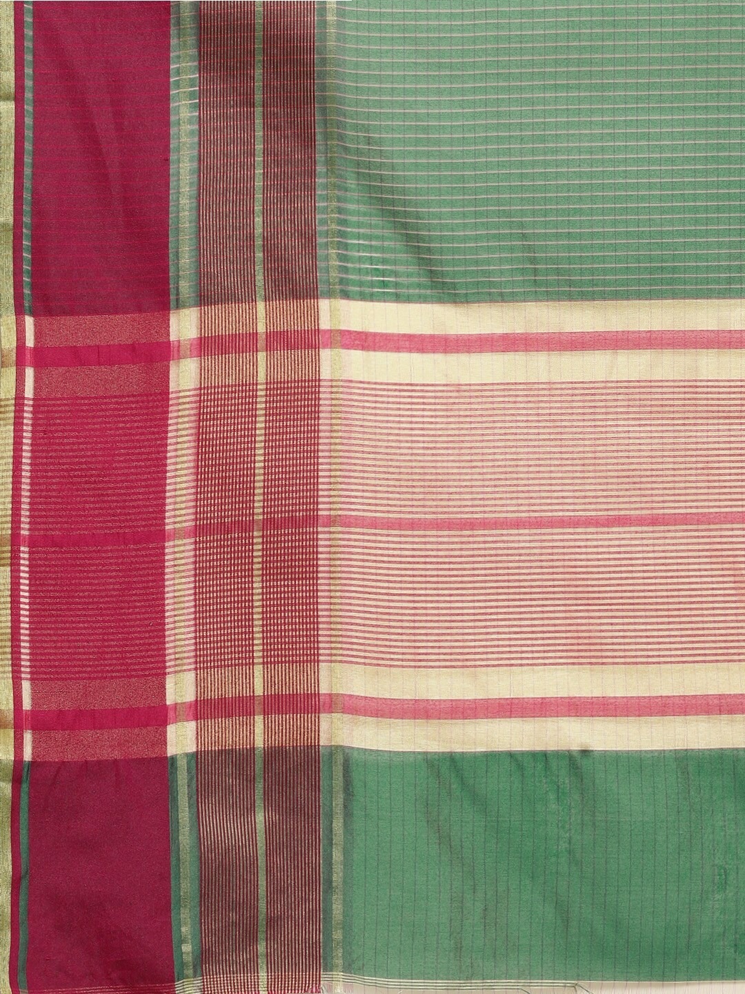 Managerial Woven Checkered Saree