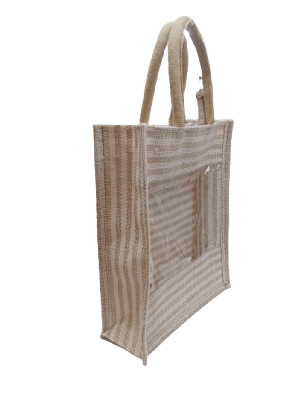 Jute Bag 7 - 100% Natural Jute, 10x12x4 Inches, Zipper Top | Lightweight, Eco-friendly Design With Spacious Bottom For Versatile Use