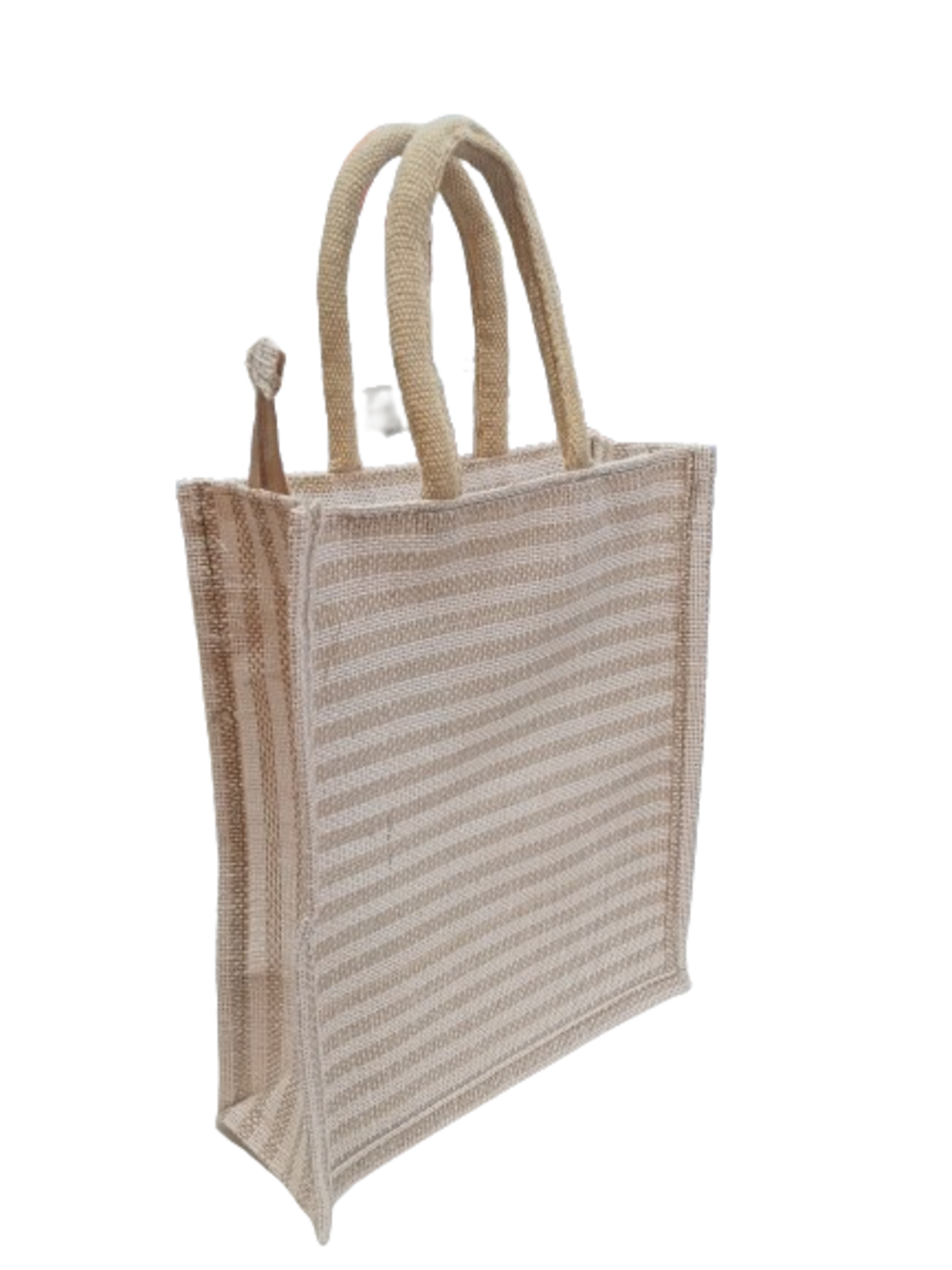 Jute Bag 7 - 100% Natural Jute, 10x12x4 Inches, Zipper Top | Lightweight, Eco-friendly Design With Spacious Bottom For Versatile Use