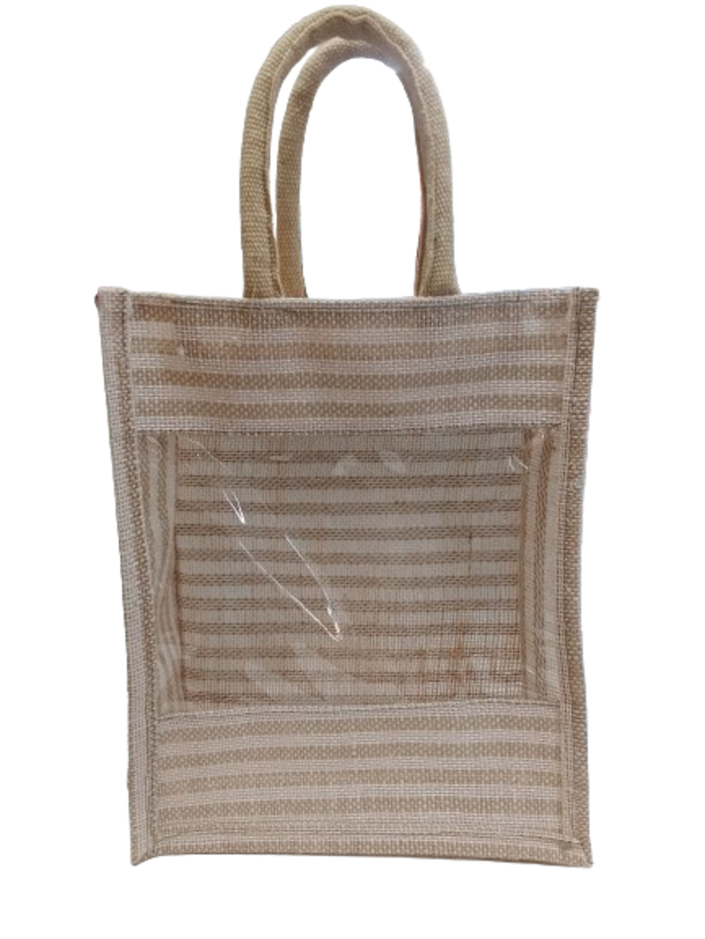 Jute Bag 7 - 100% Natural Jute, 10x12x4 Inches, Zipper Top | Lightweight, Eco-friendly Design With Spacious Bottom For Versatile Use